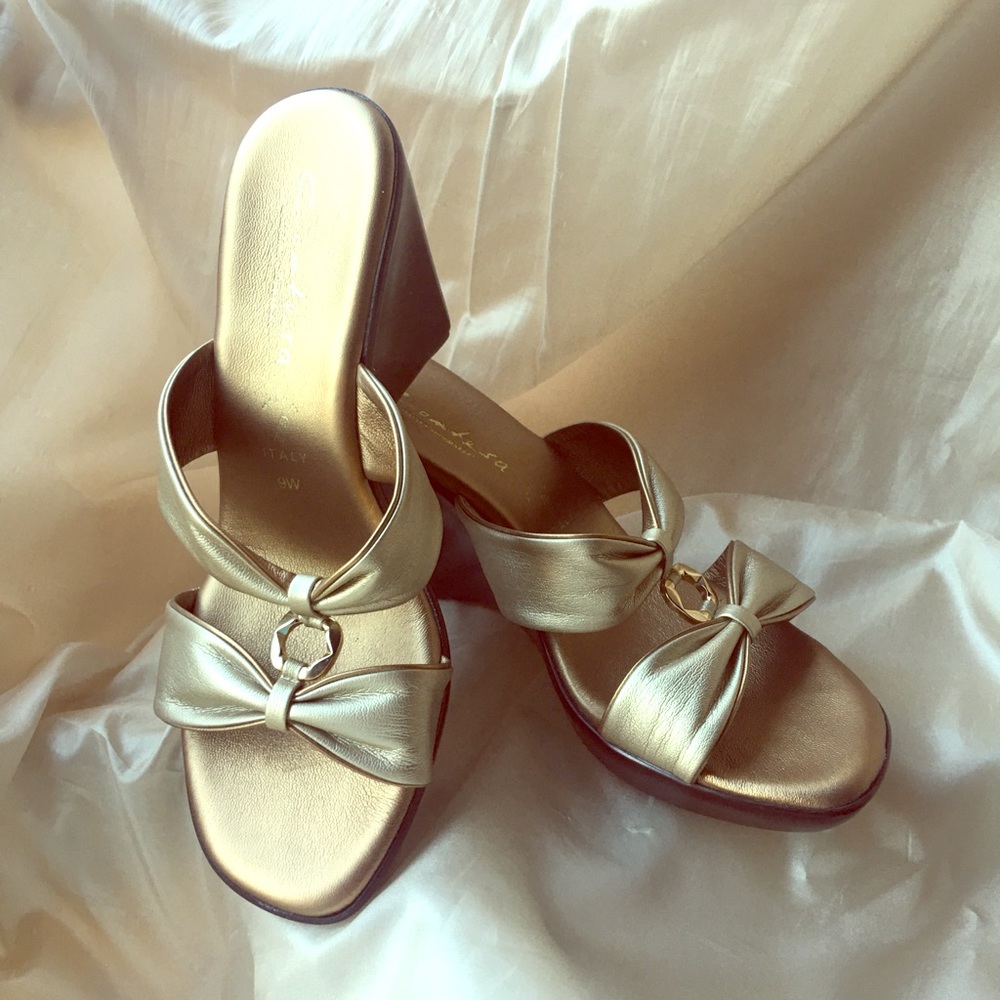 Contesa Sandals Gold & Cooper Wedge Heel    9W